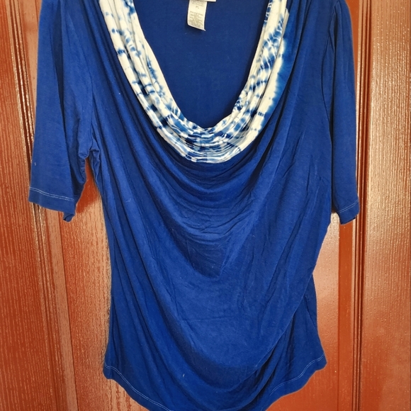 Soft Surroundings cowl neck top size PL #31B - Picture 1 of 3